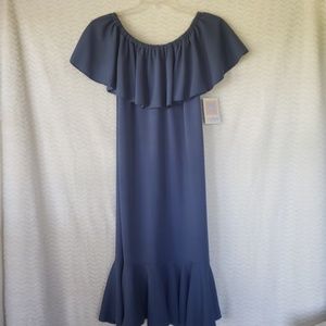 NWT Blue off shoulder dress by Lularoe
